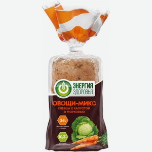 Хлебцы Овощи-микс с капустой и морковью ТМ Энергия здоровья