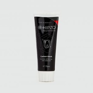 Зубная паста экстра-отбеливающая HIPZO Carbon Black 75 мл