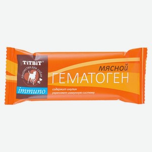 Лакомство для собак TiTBiT гематоген мясной immuno, 35 г