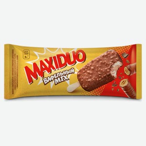 Мороженое Maxiduo вафельный mix БЗМЖ, 63 г