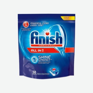 FINISH All in 1 Max Таблетки для посудомоечных машин 50шт