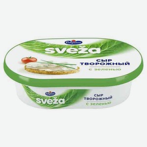 Сыр творожный Sveza с зеленью 60%, 150 г