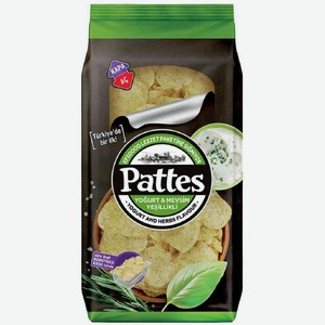 Чипсы картофельные Pattes со вкусом Йогурта и трав, 100 г