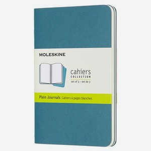 Блокнот Moleskine Cahier Journal, 64стр, без разлиновки, голубой [ch013b44]