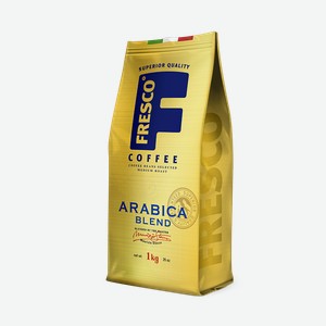 Кофе FRESCO Arabica Blend 1 кг, зерно, Россия