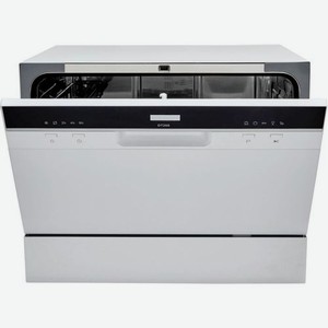Посудомоечная машина Hyundai DT205, компактная, настольная, 55см, загрузка 6 комплектов, белая