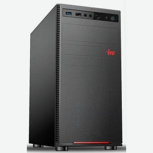 Компьютер iru Game 520B5SE, AMD Ryzen 5 3600, DDR4 8ГБ, 250ГБ(SSD), AMD Radeon RX 6500XT - 4096 Мб, Free DOS, черный [1678066]