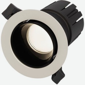 Точечный светильник REXANT Horeca Dark Light, 12Вт, х 1шт, встраиваемый, настенный, белый/черный [615-1002]