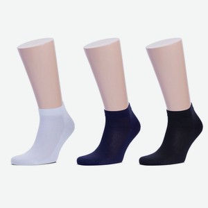 Носки мужские RuSocks уп3 пары М-237/1 - Темно-Синий/Белый/Черный, Спортивные носки, 27-29