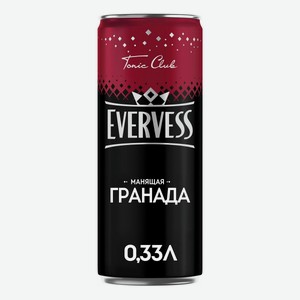 Газированный напиток Evervess Манящая Гранада гранат 0,33 л