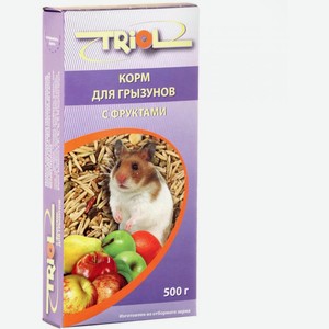 Корм для грызунов Triol с фруктами 500г