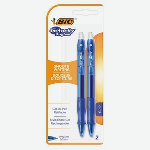 Гелевая ручка BIC GeloCity Original синяя 2 шт