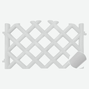 Забор Барокко белый, 41х69 см 4 шт