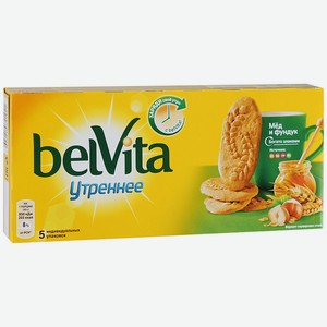 Печенье утреннее витаминное с фундуком/медом BelVita, 0,225 кг