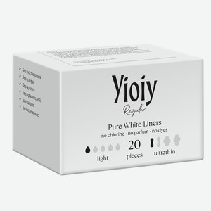 Прокладки женские гигиенические ежедневные YIOIY 20шт, 0,055 кг