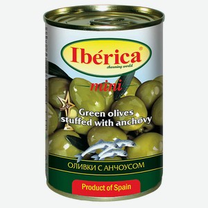 Оливки с анчоусом IBERICA, 0,3 кг