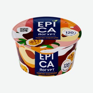Йогурт Epica персик/маракуйя 4,8%, 0,13 кг