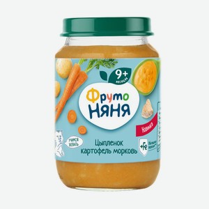 Пюре ФрутоНяня Картофель, морковь, цыпленок 0,298 кг