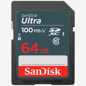 Карта памяти Sandisk Ultra [SDXC U1 64 Gb 100 Mb/s]