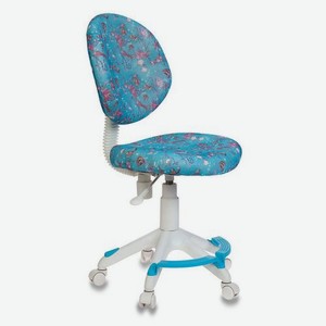 Кресло детское Бюрократ KD-W6-F, на колесиках, ткань, аквариум на голубом фоне [kd-w6-f/aqua]