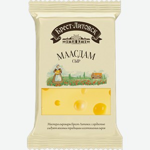 Сыр БРЕСТ-ЛИТОВСК Маасдам, 45%, 0.2кг