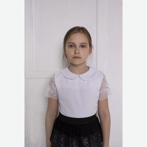 Джемпер (блузка) для девочки Basia р.158 ц.белый арт.Л3170
