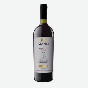 Вино региона  Крым  сухое красное  Мерло  ТМ  AGORA  серии  Резерв Яхтинг , 0,75 л.