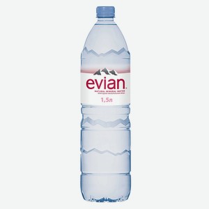 Вода минеральная природная Evian 1.5л ПЭТ