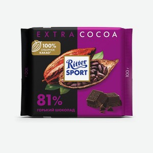 Шоколад горький Ritter Sport Extra 81% какао 0,1 кг