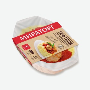 Тефтели с картофельным пюре и томатным соусом 0,28 кг Мираторг