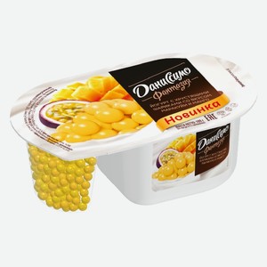 Йогурт Даниссимо Фантазия хрустящие шарики манго-маракуйя, 105г
