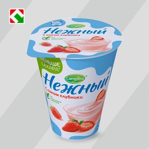 Продукт йогуртный  НЕЖНЫЙ  клубника, 1.2%, 320г