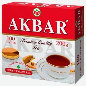 Чай Akbar 100пак цейлон лимитед эдишн