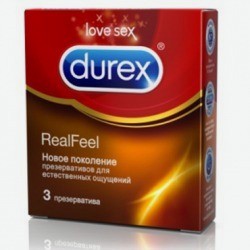 Durex Презервативы RealFeel 3 шт для естестуалетная водаенных ощущений