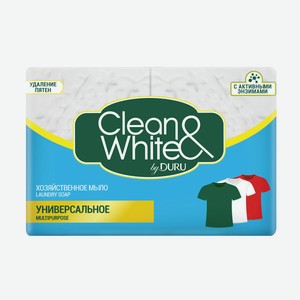 Мыло хозяйственное Duru Clean&White универсальное 2х120г