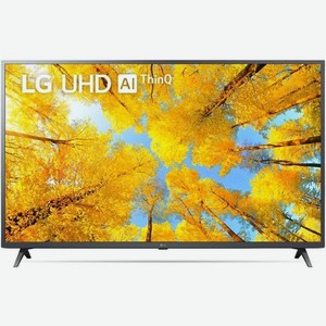 55  Телевизор LG 55UQ76003LD.ADKG, 4K Ultra HD, темный металлик, СМАРТ ТВ, WebOS