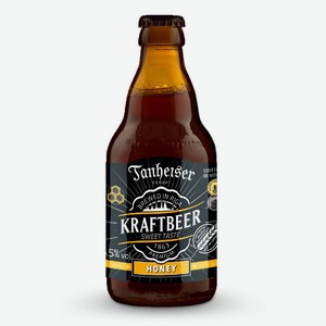 Пивной напиток Tanheiser Kraftbeer Медовый светлое 5.5% 0.33л ст/б Латвия