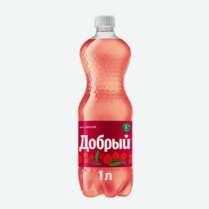 Напиток безалкогольный сильногазированный Добрый, Вишня Лимонады России 1л