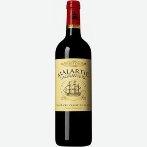 Вино Chateau Malartic Lagraviere 2014г. красное сухое 13.5% 0.75л Франция Бордо