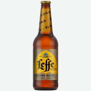 Пиво Леффе Блонд Светлый Эль 6,6% 0,45л стеклянная бутылка Россия