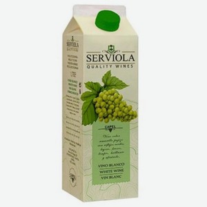 Вино Serviola ординарное белое сухое 1л 12%
