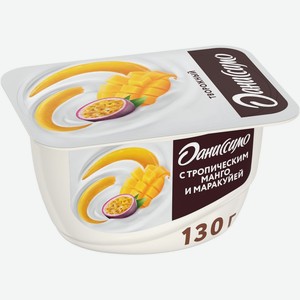 Продукт творожный ДАНИССИМО Тропич.манго-маракуйя 5,6% без змж, Россия, 130 г