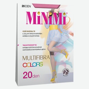 Колготки женские Minimi MULTIFIBRA COLORS 20 - Rosa Antico, без дизайна, 2
