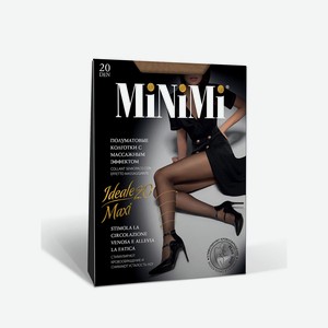 Колготки женские MINIMI IDEALE 20 MAXI утяжка по ноге - Caramello, Без дизайна, 6