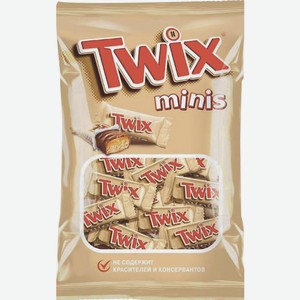Батончик шоколадный Twix minis, 0,184 кг