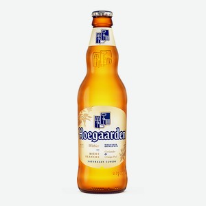 Пивной напиток Хугарден белое светлый нефильтрованный 4,9% стеклянная бутылка 0,44л Россия