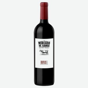 Вино Mercado de Carnes Tannat Merlot Cabernet Sauvignon красное полусухое 13,5% Уругвай Каннеллони 0.75л