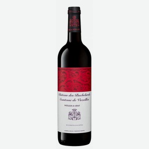 Вино Chateau Des Bachelards Moulin 2015г. красное сухое 13.5% 0.75л Франция Бордо