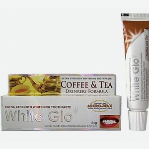 Зубная паста White Glo отбеливающая Для любителей кофе и чая 16мл