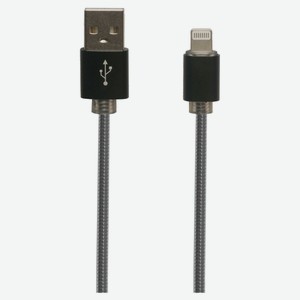 USB кабель Liberty Project для Apple 8 pin в металлической оплетке, черный